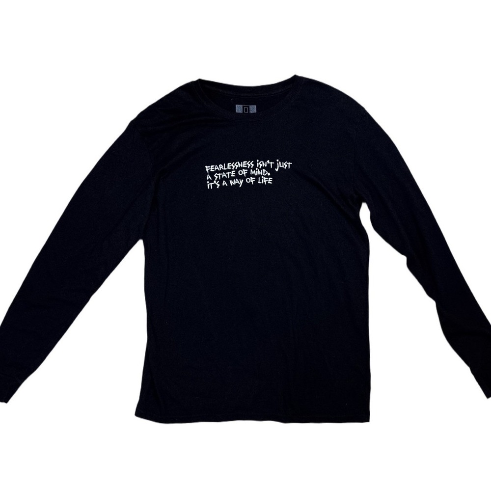 Hustle Gang Long Sleeve Shirt Mens M Black Excellent Doberman Graphic Grunge Tee